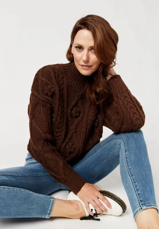Greta Cable Sweater - SW0118F sold by Buffalo David Bitton