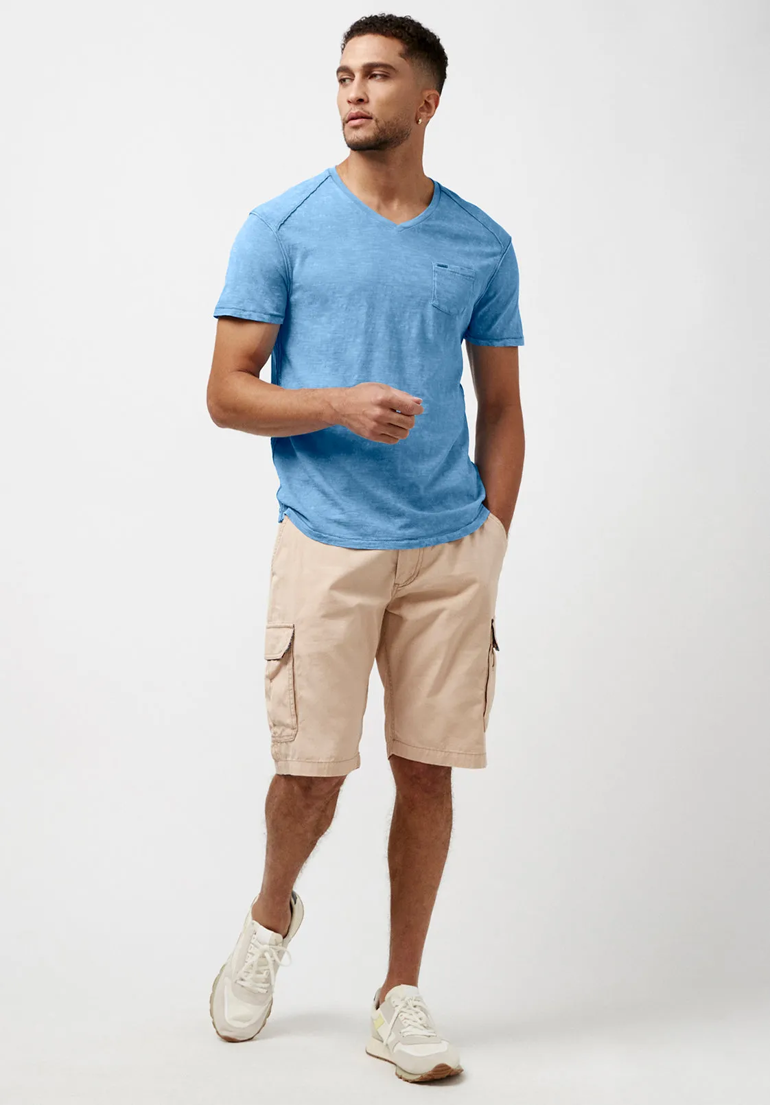 Kamiz Acid Wash Pocket T-Shirt - BM23839 sold by Buffalo David Bitton product image thumbnail 5