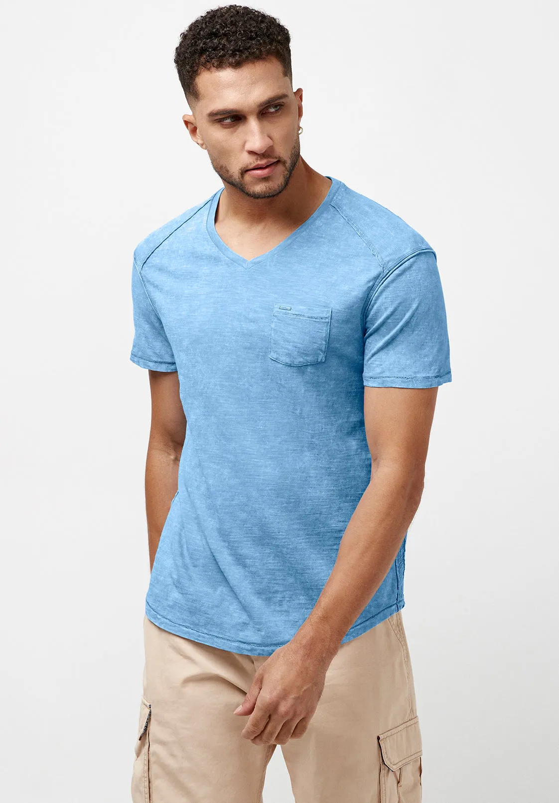 Kamiz Acid Wash Pocket T-Shirt - BM23839 sold by Buffalo David Bitton product image thumbnail 3