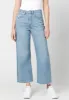 Wide Leg Addisson Women's Cropped Jeans in Antique Whiskered Light Blue - BL15859 sold by Buffalo David Bitton