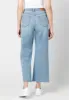 Wide Leg Addisson Women's Cropped Jeans in Antique Whiskered Light Blue - BL15859 sold by Buffalo David Bitton