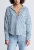 Ellowynne Women’s Striped Pullover in White & Blue - KT0099P sold by Buffalo David Bitton