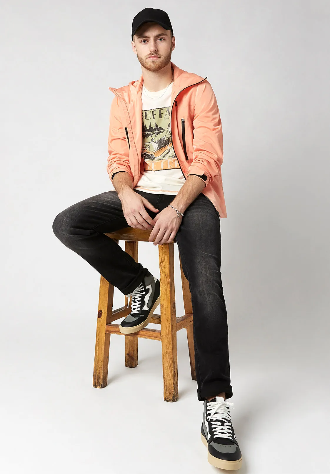 Jawont Hooded Windbreaker - BM23596 sold by Buffalo David Bitton product image thumbnail 4