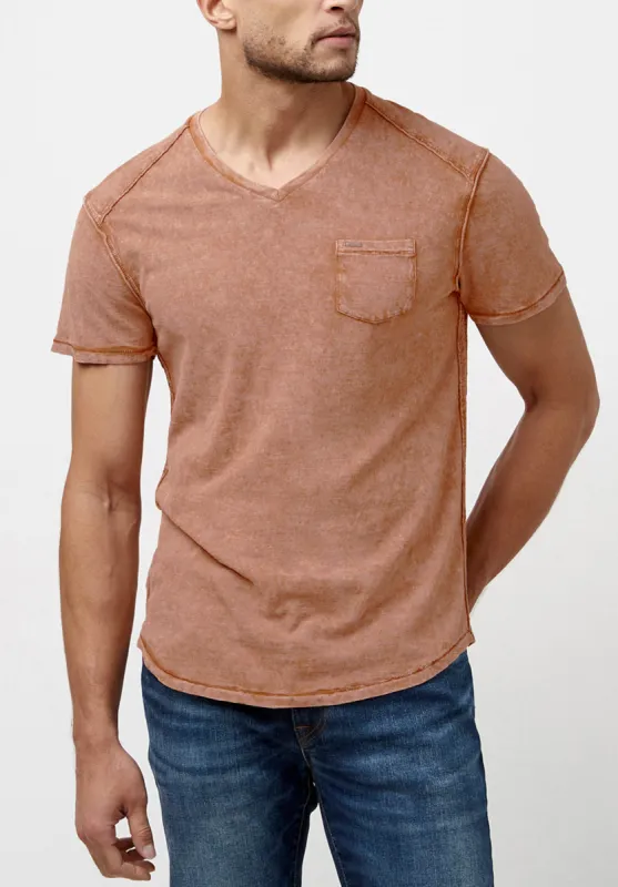 Kamiz Acid Wash Pocket T-Shirt - BM23839 sold by Buffalo David Bitton