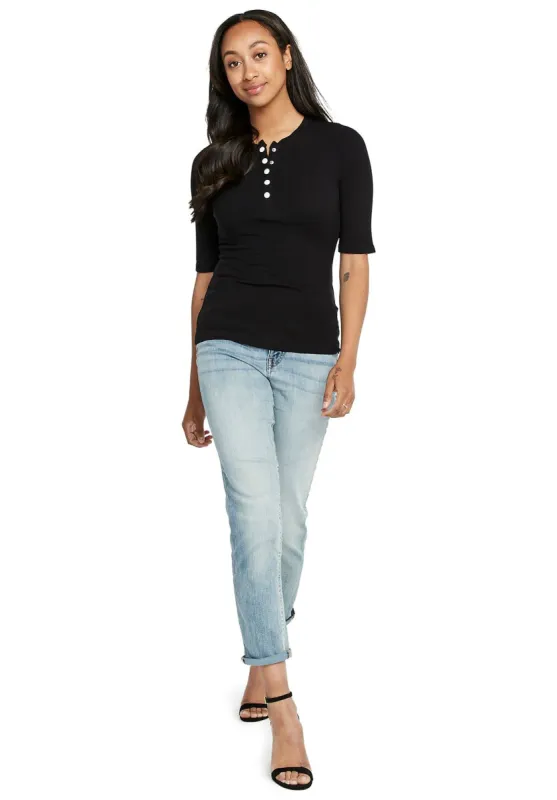 Paxton Ribbed Henley Shirt - KT0084S sold by Buffalo David Bitton