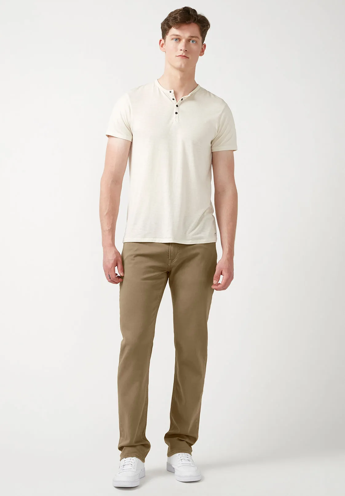 Straight Six Men's Fleece Canvas Pants in Dark Beige - BM22939 sold by Buffalo David Bitton product image thumbnail 5