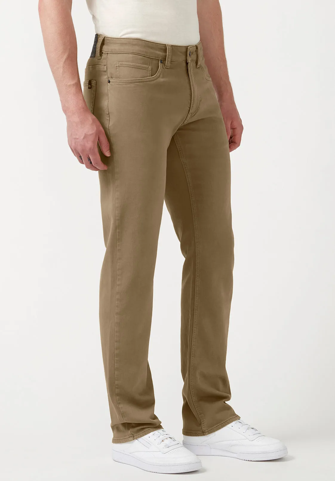 Straight Six Men's Fleece Canvas Pants in Dark Beige - BM22939 sold by Buffalo David Bitton product image thumbnail 3
