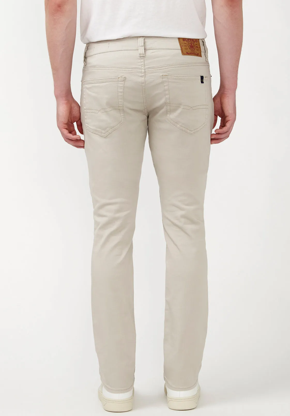 Slim Ash Men's Twill Pants in Beige - BM22017 sold by Buffalo David Bitton product image thumbnail 2