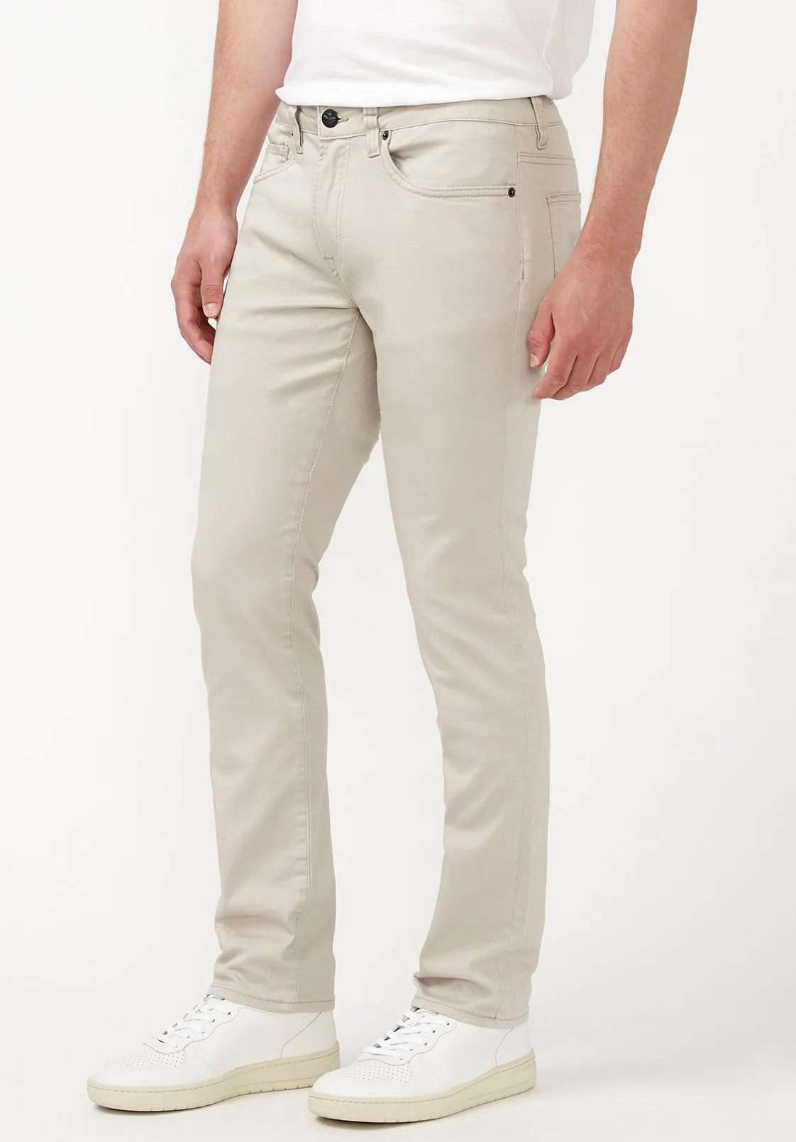 Slim Ash Men's Twill Pants in Beige - BM22017 sold by Buffalo David Bitton product image thumbnail 3