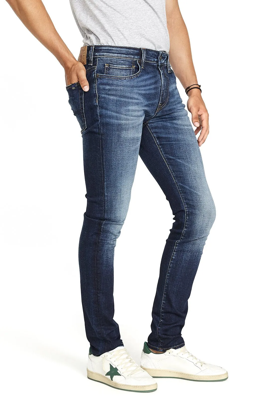 Max Men's Skinny Jeans, Light Medium Blue - BM22586 sold by Buffalo David Bitton product image thumbnail 3