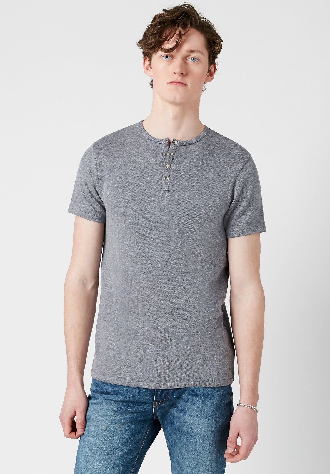 Kiwool Faded Henley T-Shirt - BM23514 sold by Buffalo David Bitton product image thumbnail 5