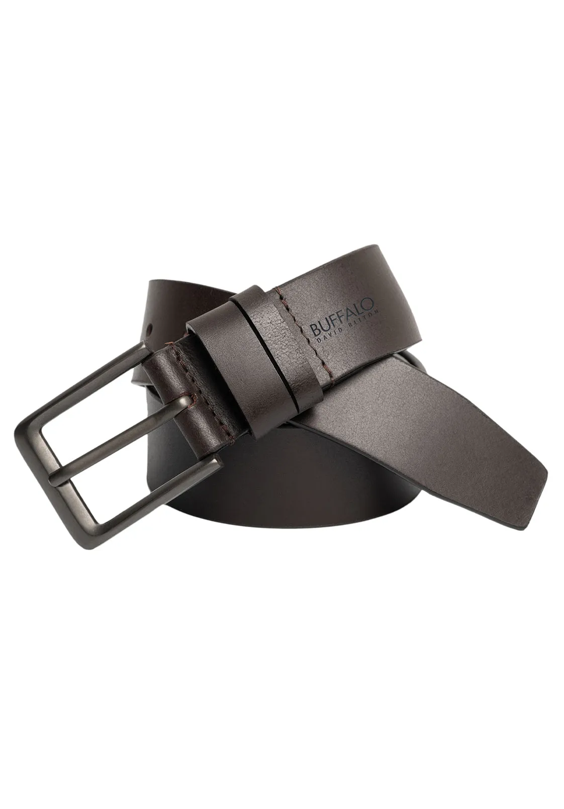 Full Grain Brown Buffalo Leather Belt - BB1003C13 sold by Buffalo David Bitton