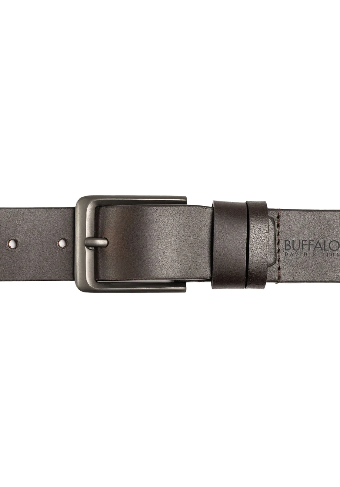 Full Grain Brown Buffalo Leather Belt - BB1003C13 sold by Buffalo David Bitton product image thumbnail 3