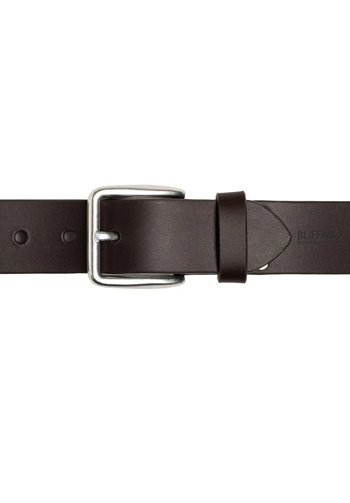 Smooth Full Grain Brown Buffalo Leather Belt - BB1001C13 sold by Buffalo David Bitton product image thumbnail 3