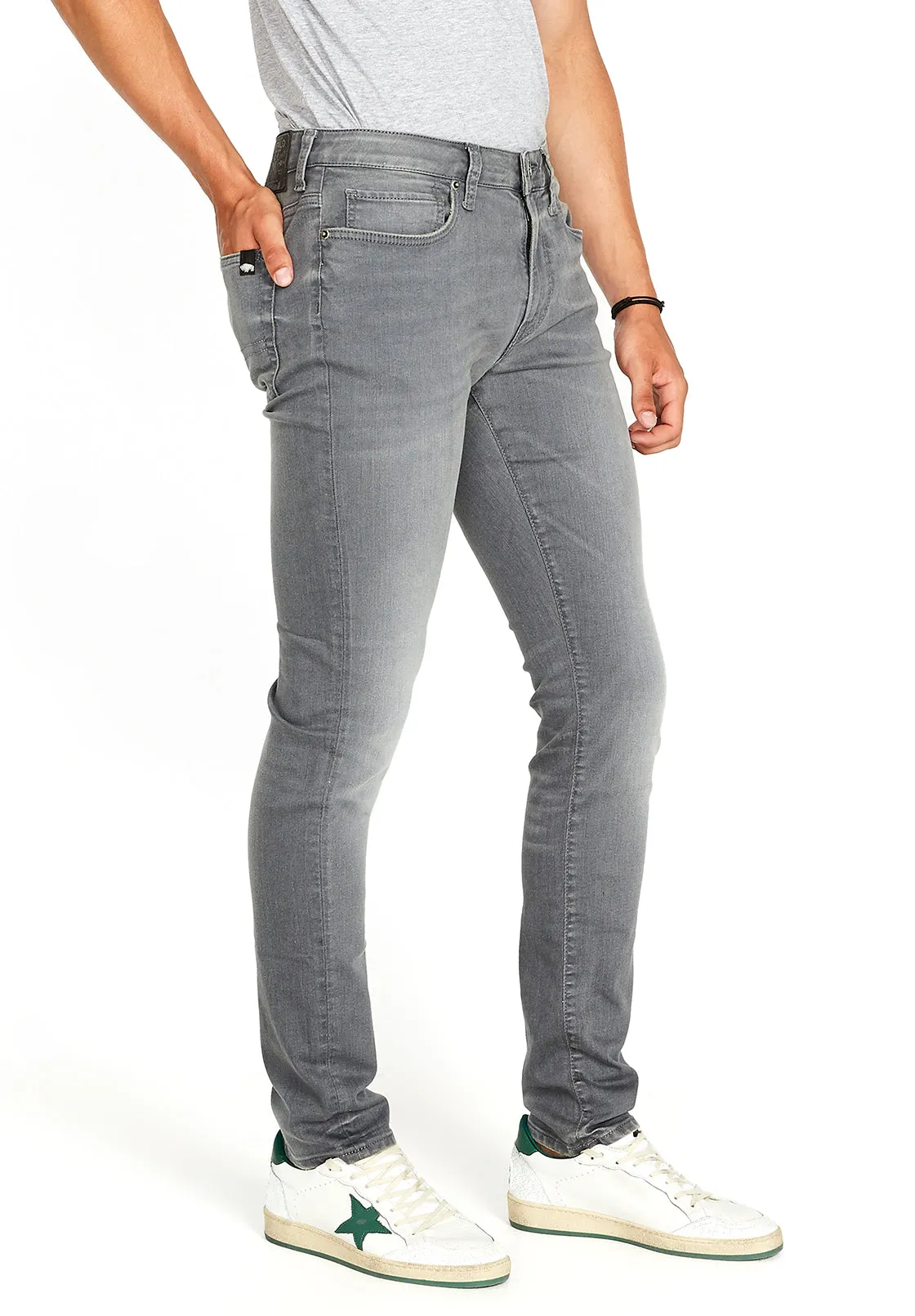 Max Men's Skinny Jeans, Grey Sanded - BM22592 sold by Buffalo David Bitton product image thumbnail 3
