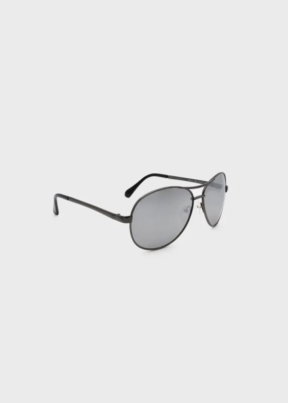 Men's Aviator Sunglasses With Light Silver flash Lens - B0001SGUN made by Buffalo David Bitton