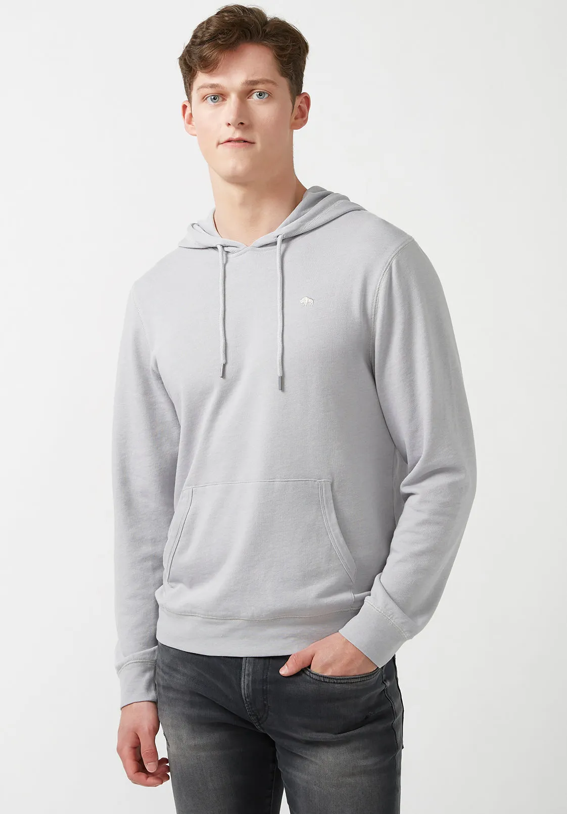 Farman Men’s Hoodie Sweatshirt in Light Grey - BM24171 sold by Buffalo David Bitton product image thumbnail 4