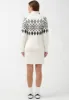 Massima Women's Long Sleeve Mock Neck Sweater Dress in Ivory - SD0001H sold by Buffalo David Bitton