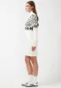 Massima Women's Long Sleeve Mock Neck Sweater Dress in Ivory - SD0001H sold by Buffalo David Bitton
