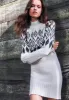 Massima Women's Long Sleeve Mock Neck Sweater Dress in Ivory - SD0001H sold by Buffalo David Bitton