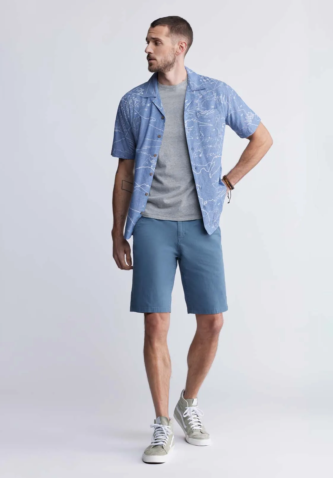 Tosim Men's Graphic T-shirt in Heather Grey - BM24329 sold by Buffalo David Bitton product image thumbnail 5