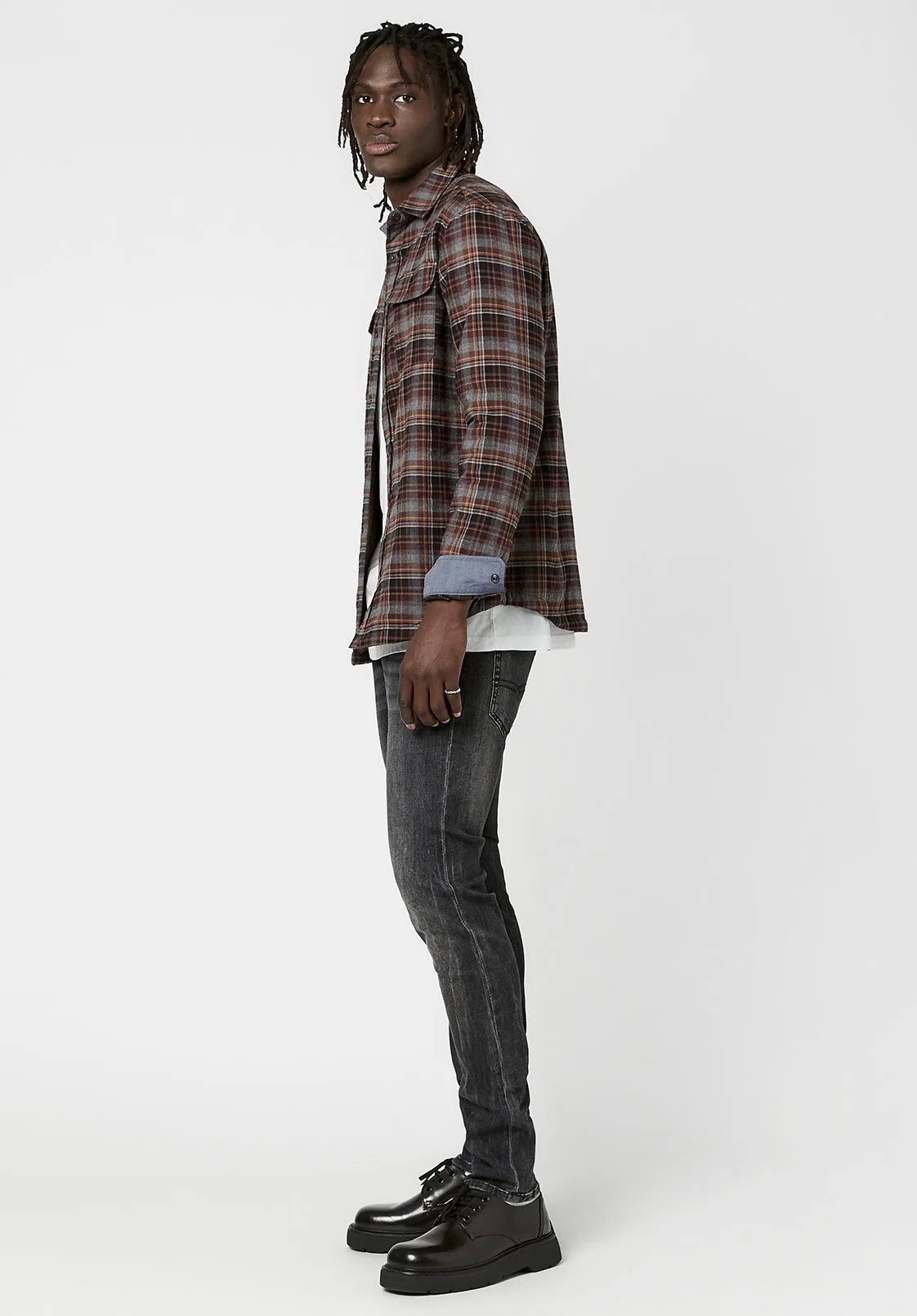 Sherpa-Lined Soqer Shacket - BM23673 sold by Buffalo David Bitton product image thumbnail 4