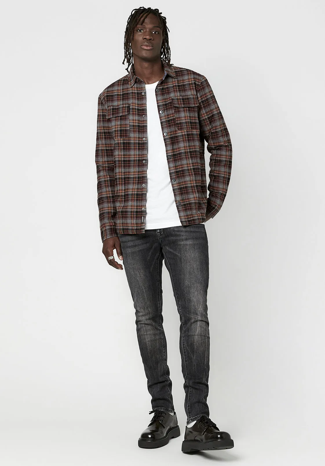 Sherpa-Lined Soqer Shacket - BM23673 sold by Buffalo David Bitton product image thumbnail 5