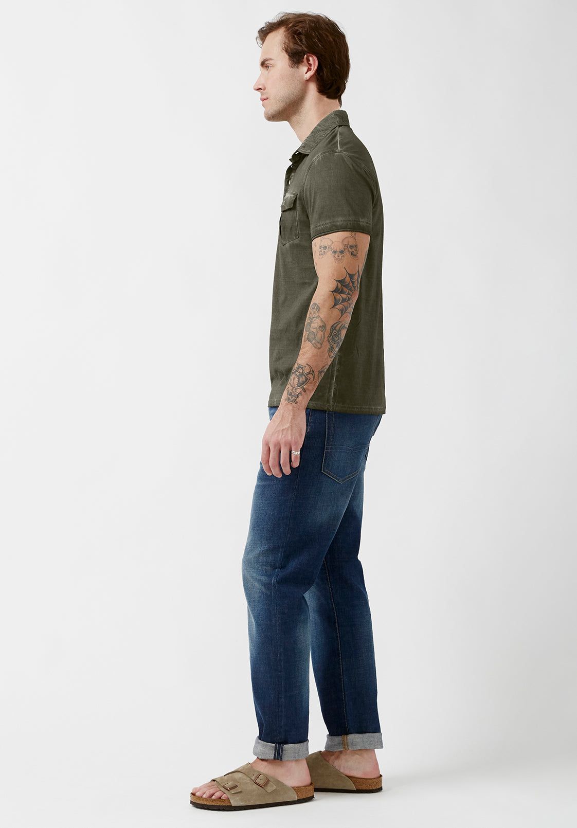 Kabad Fern Short-Sleeve Men’s Polo Top - BM23987 sold by Buffalo David Bitton product image thumbnail 4