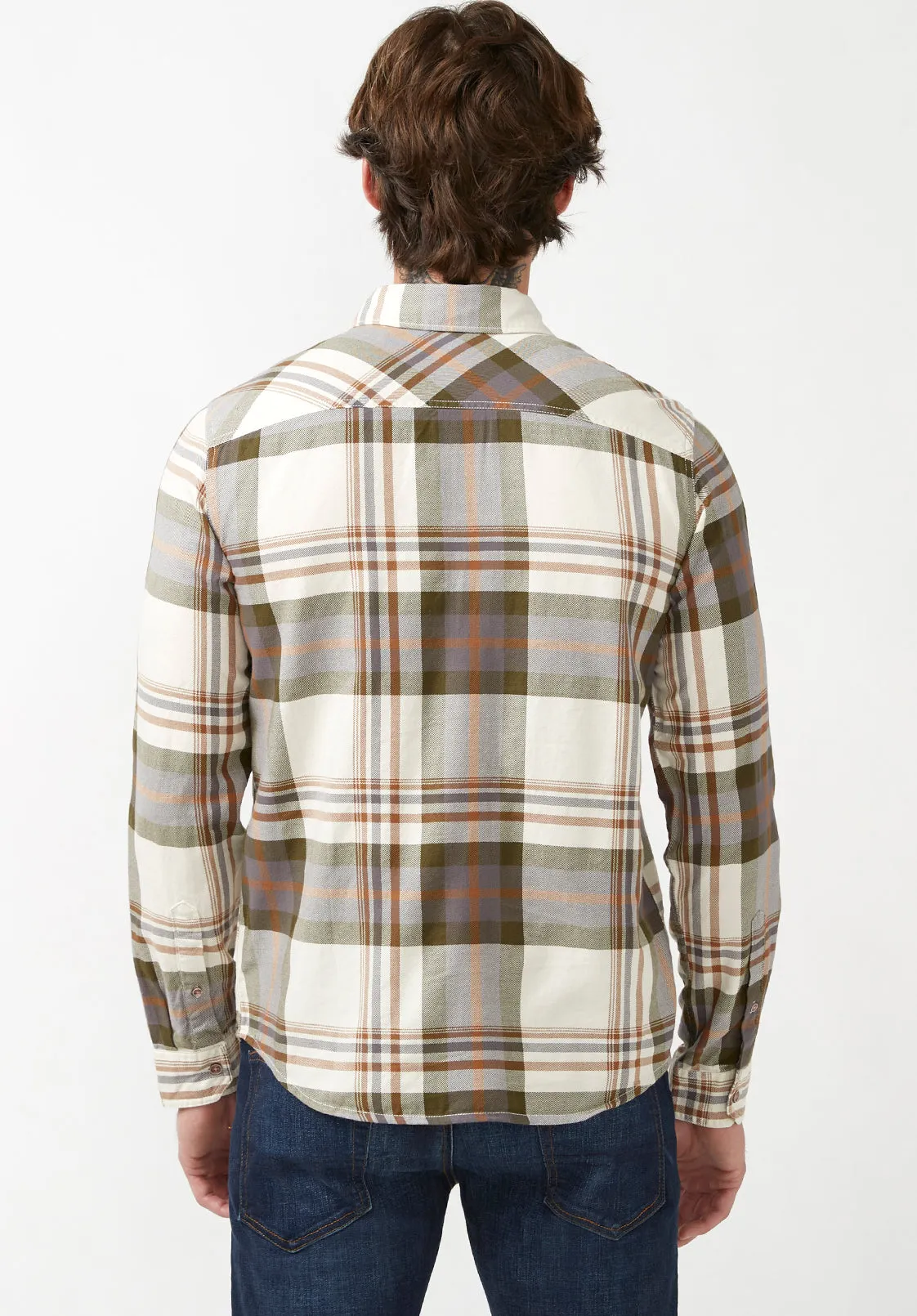 Sander Men's Long-Sleeve Shirt in Fern Plaid - BM24217 sold by Buffalo David Bitton product image thumbnail 3