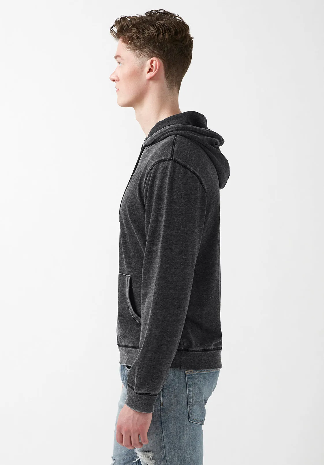 Farman Men’s Hoodie Sweatshirt in Black - BM24171 sold by Buffalo David Bitton product image thumbnail 4