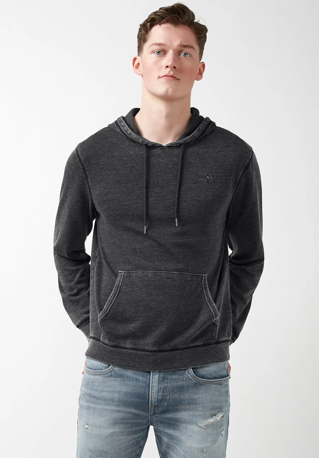 Farman Men’s Hoodie Sweatshirt in Black - BM24171 sold by Buffalo David Bitton product image thumbnail 3