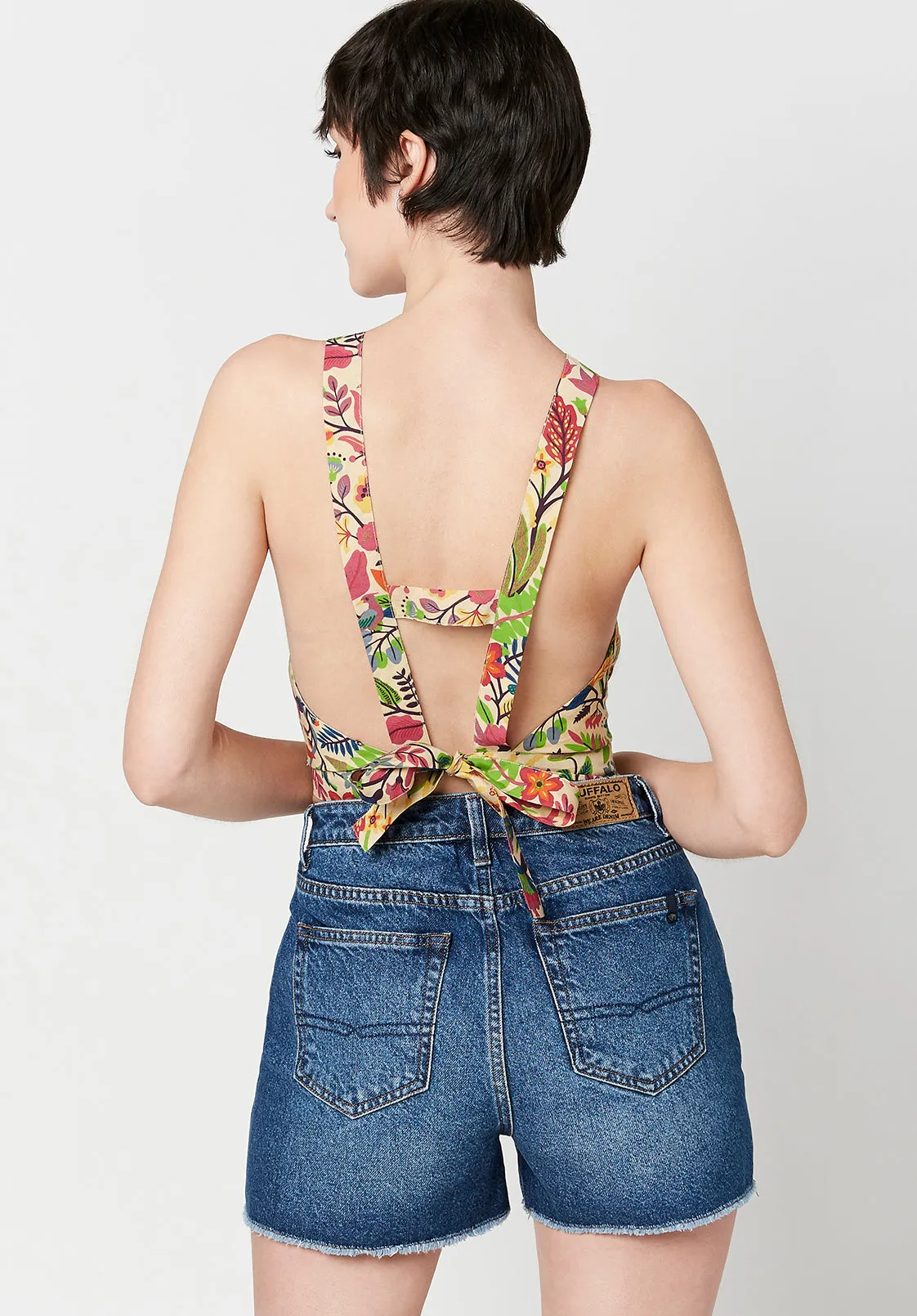Robin Open Back Cropped Camisole - WT0375S sold by Buffalo David Bitton product image thumbnail 2