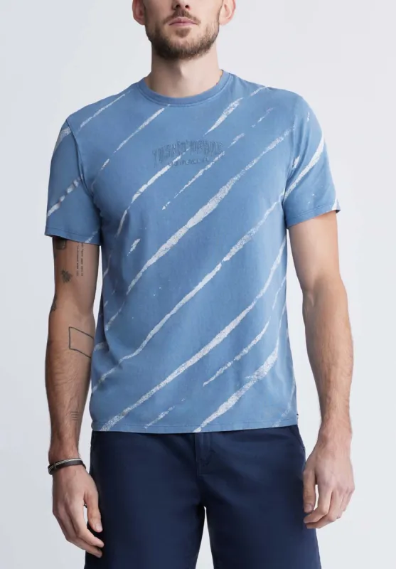 Tibug Men's Printed T-shirt in Mirage Blue - BM24320 sold by Buffalo David Bitton