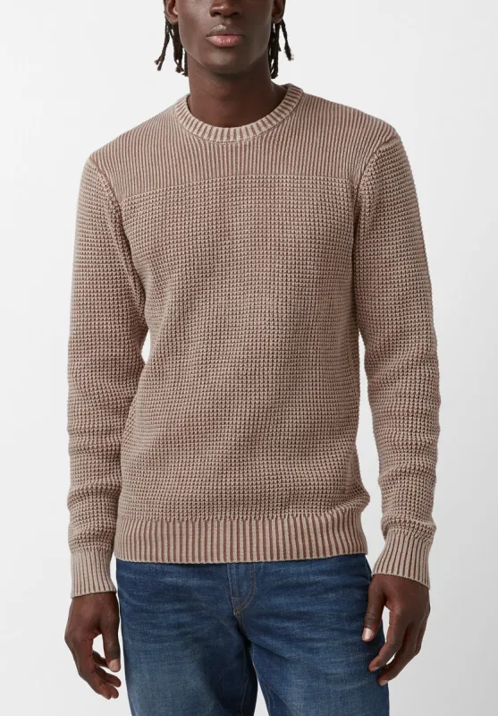 Washy Men’s Sweater in Light Brown - BM24184 sold by Buffalo David Bitton