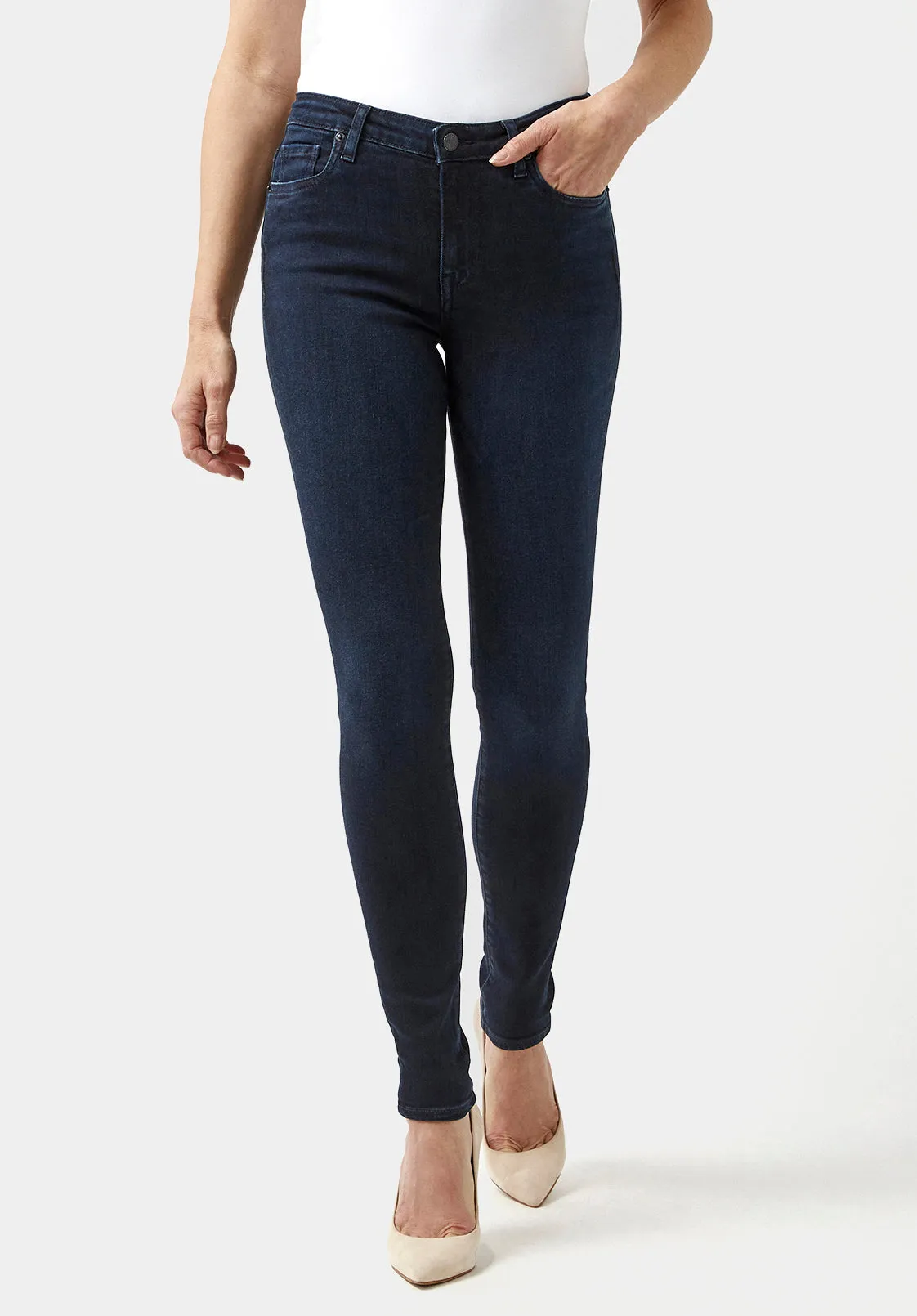 Alexa Women's Mid Rise Skinny Jeans, Rinse wash - BL15670 sold by Buffalo David Bitton product image thumbnail 5