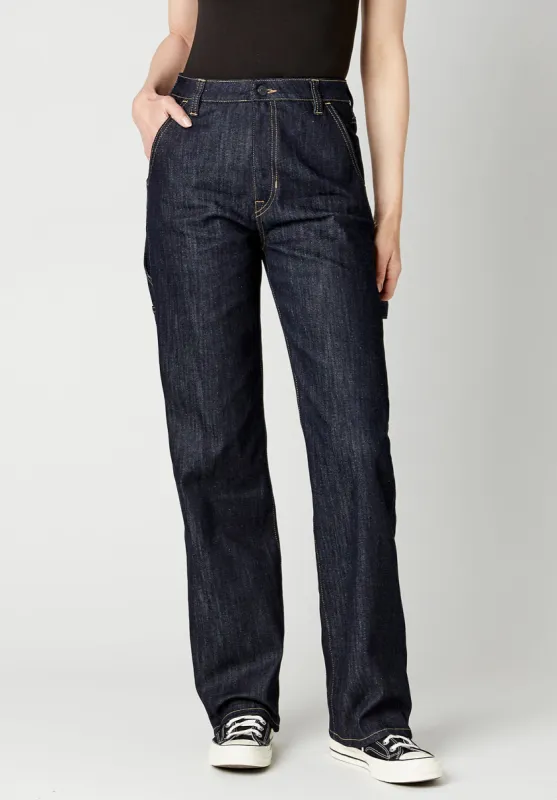 High Rise Jada Vintage Workwear Women's Jeans in Rinsed Wash - BL15835 sold by Buffalo David Bitton