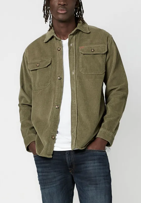 Jarome Men's Classic Corduroy Jacket in Army Green - BM23781 sold by Buffalo David Bitton