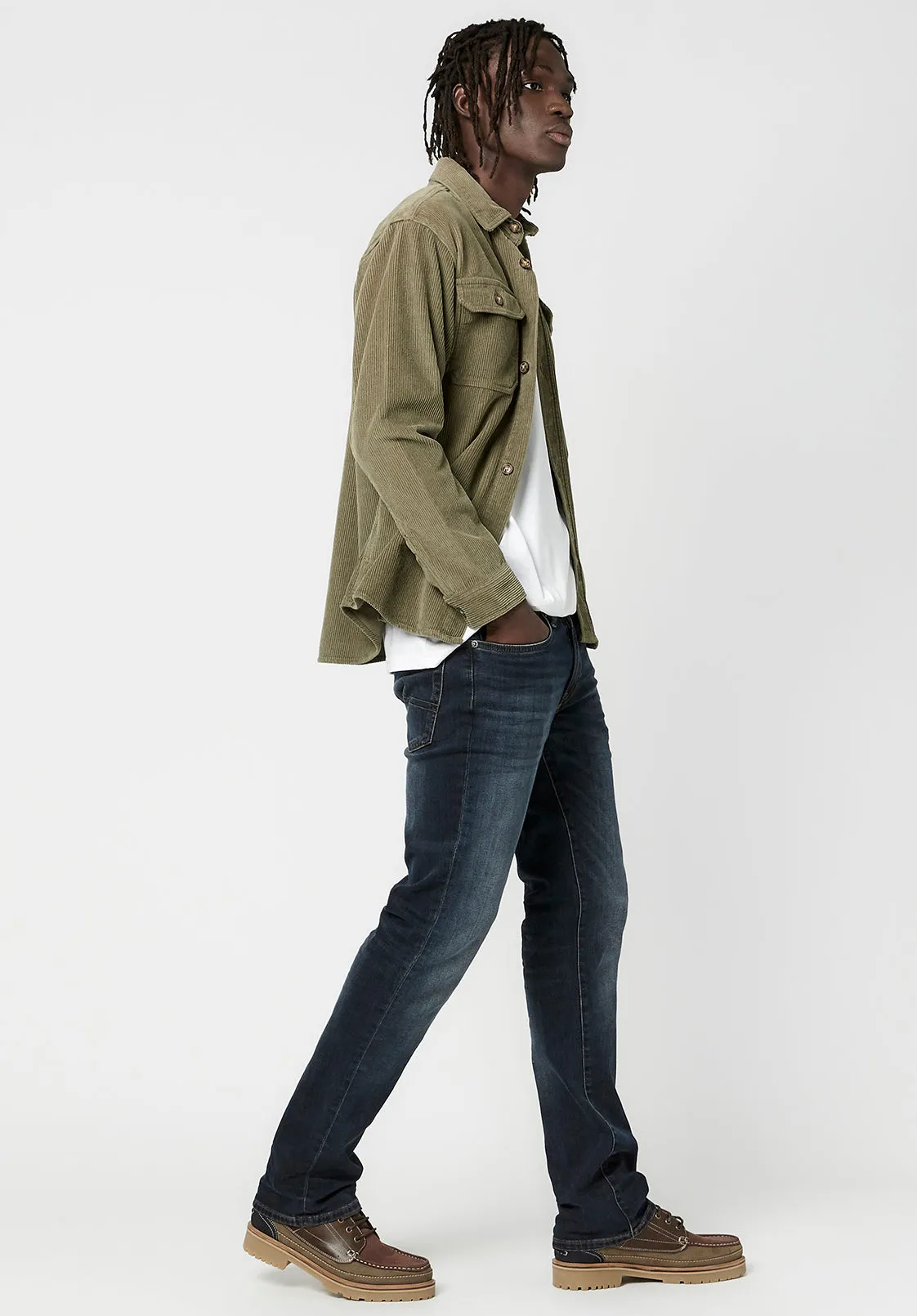 Jarome Men's Classic Corduroy Jacket in Army Green - BM23781 sold by Buffalo David Bitton product image thumbnail 4