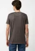 Kasum Buttoned Henley Men's T-Shirt in Dark Grey - BM21411 sold by Buffalo David Bitton