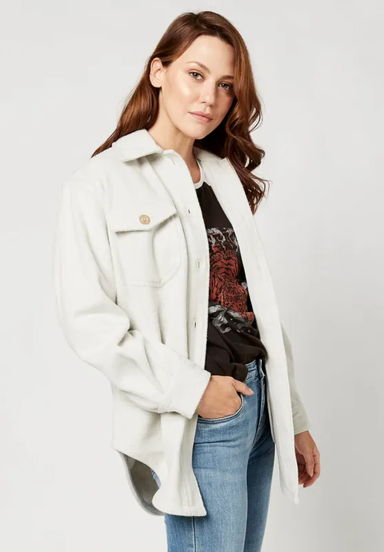 Savannah Light Grey Shacket - JK0222F sold by Buffalo David Bitton