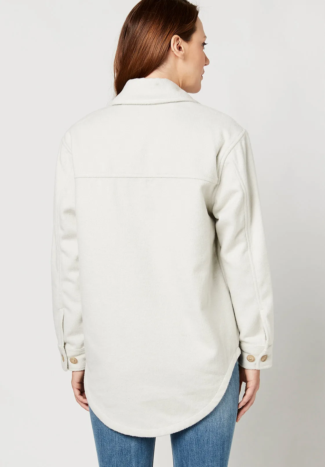 Savannah Light Grey Shacket - JK0222F sold by Buffalo David Bitton product image thumbnail 2