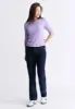 Tabbey Women's Elbow-Length Sleeve Ribbed Top, Purple - KT0152F sold by Buffalo David Bitton
