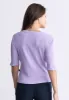 Tabbey Women's Elbow-Length Sleeve Ribbed Top, Purple - KT0152F sold by Buffalo David Bitton