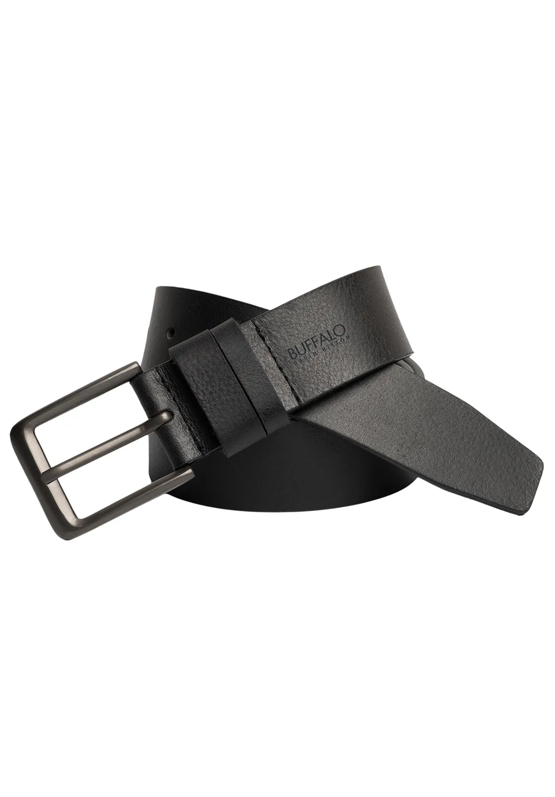 Full Grain Black Buffalo Leather Belt - BB1003C04 sold by Buffalo David Bitton