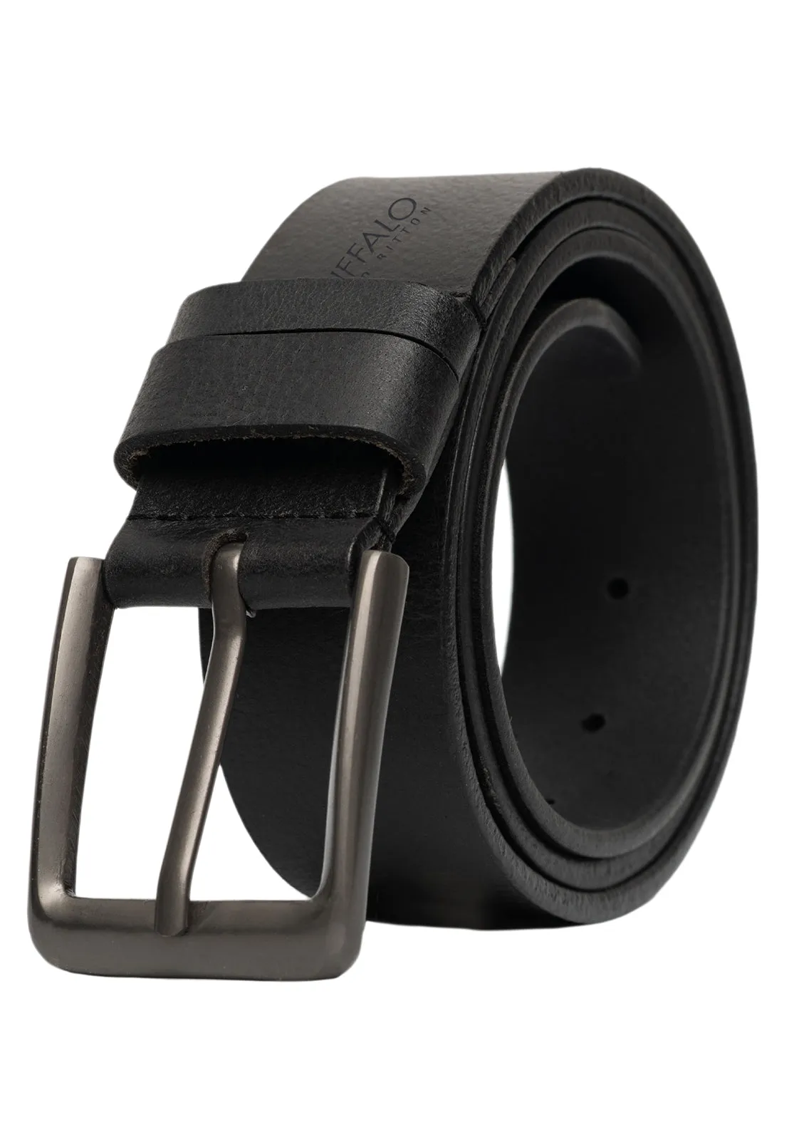 Full Grain Black Buffalo Leather Belt - BB1003C04 sold by Buffalo David Bitton product image thumbnail 2