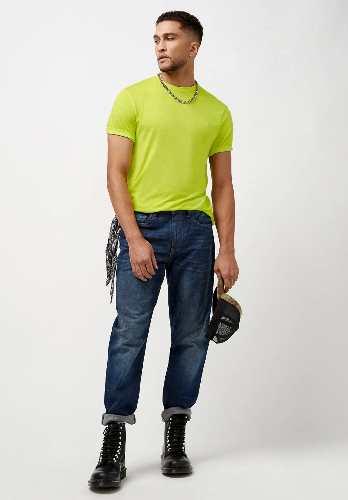 Kathin Faded Neon Green T-Shirt - BM23968 sold by Buffalo David Bitton product image thumbnail 4