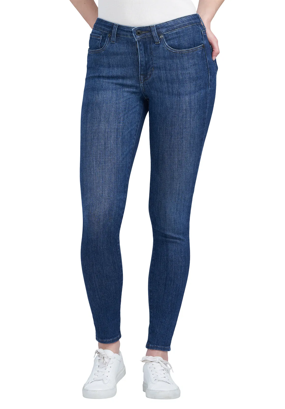 Mid Rise Skinny Alexa Women's Jeans in Medium Blue - BL15848 sold by Buffalo David Bitton product image thumbnail 5