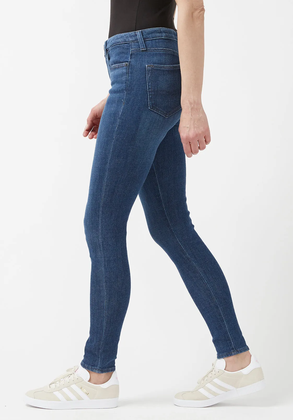 Mid Rise Skinny Alexa Women's Jeans in Medium Blue - BL15848 sold by Buffalo David Bitton product image thumbnail 4