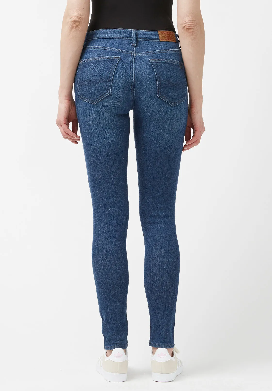 Mid Rise Skinny Alexa Women's Jeans in Medium Blue - BL15848 sold by Buffalo David Bitton product image thumbnail 2