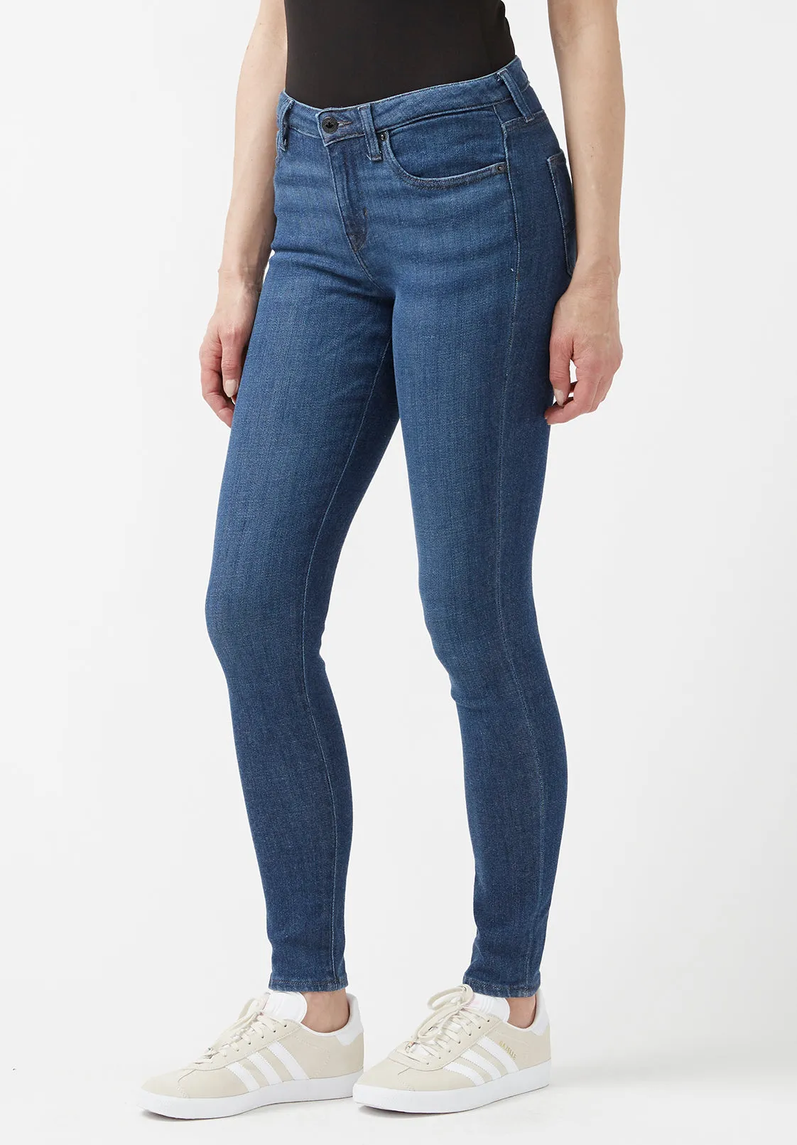 Mid Rise Skinny Alexa Women's Jeans in Medium Blue - BL15848 sold by Buffalo David Bitton product image thumbnail 3
